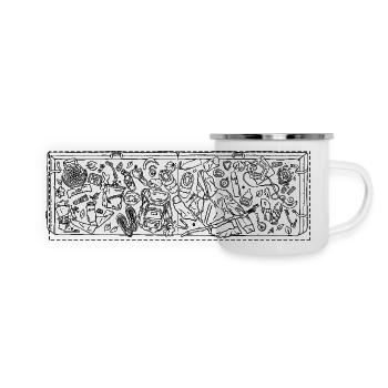 Messy Crashpad - Black - Panoramic Camper Mug - white - Front