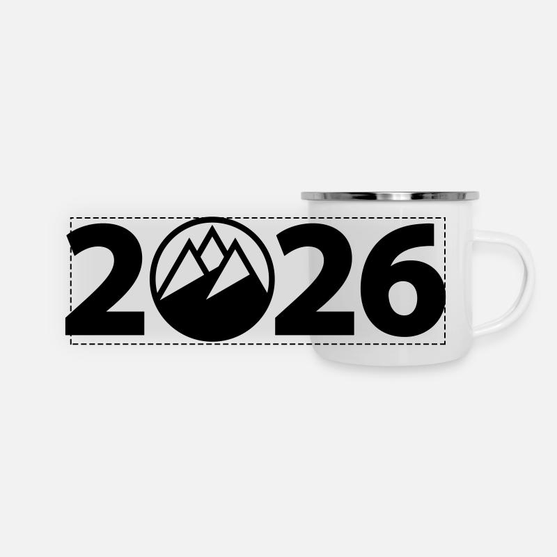 Hiking Tour 2026, Mountaineering 2026 - Panoramic Camper Mug - white