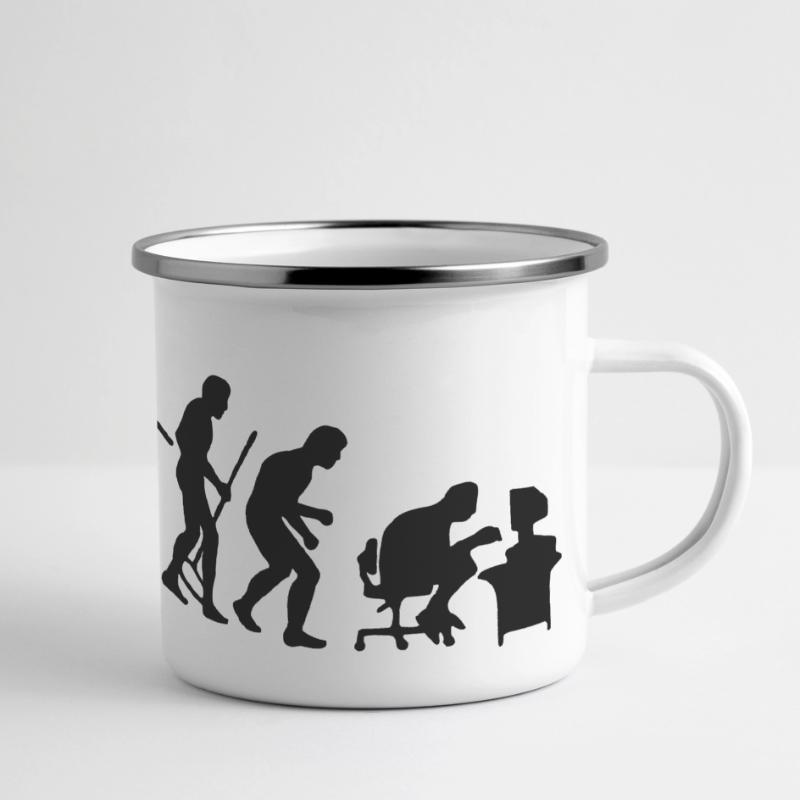Evolution Panorama Emaille-Tasse