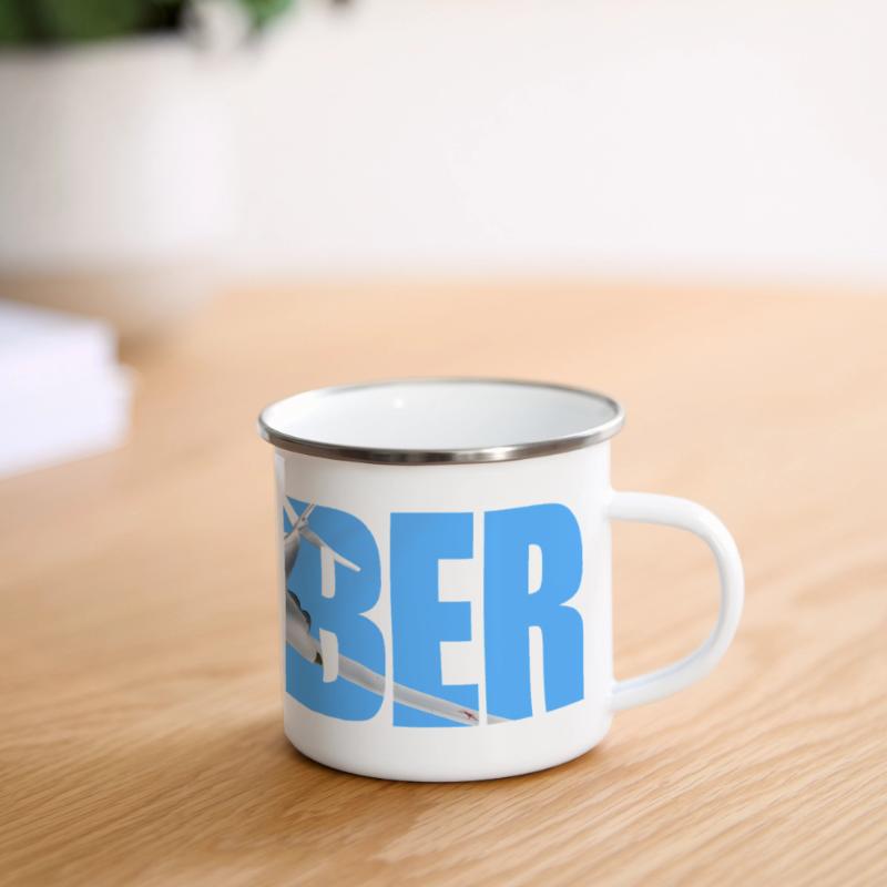 Bomber Tu-160 Panorama Emaille-Tasse