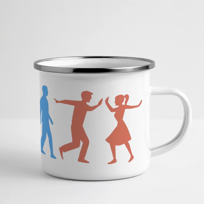 Danse Swing - Le plus haut niveau d’évolution Mug panoramique émaillé