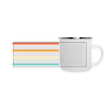 Mein Name ist Patrick - Panorama Emaille-Tasse - Weiß - Vorne