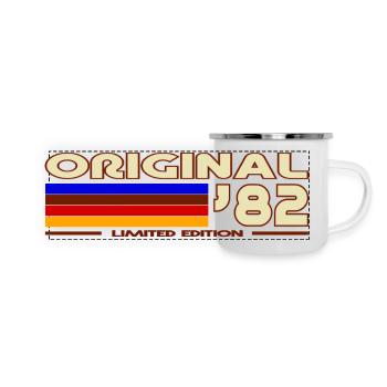 1982 - Panorama Emaille-Tasse - Weiß - Vorne