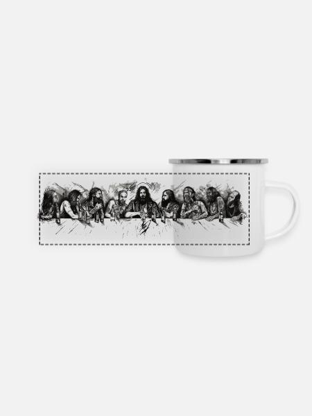 La senerock - Mug panoramique émaillé - blanc
