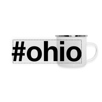 OHIO Hashtag - Panoramic Camper Mug - white - Front