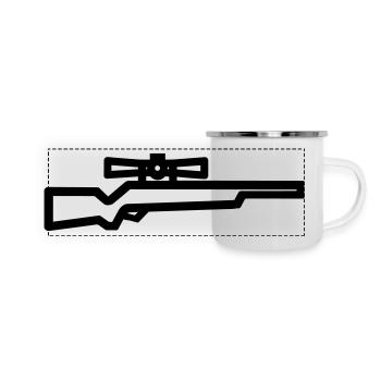 sniper - Panoramic Camper Mug - white - Front