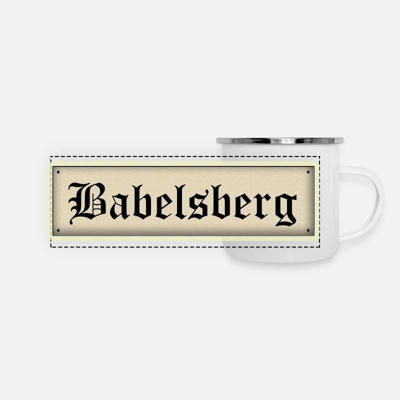 Babelsberg - Mug panoramique émaillé - blanc
