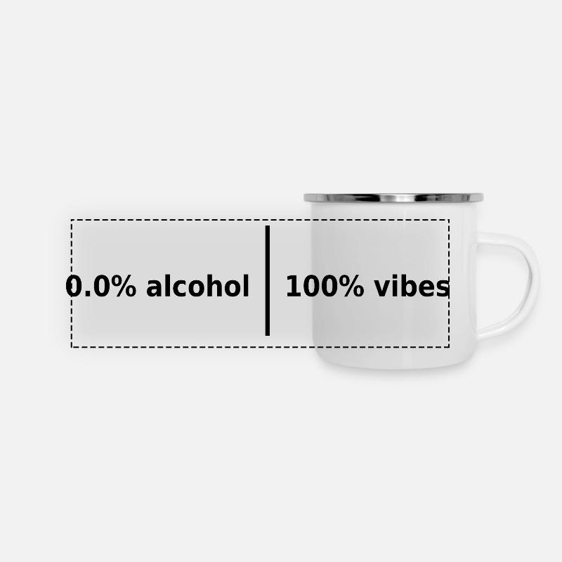 0.0% Alcohol | 100% Vibes - Panoramic Camper Mug - white