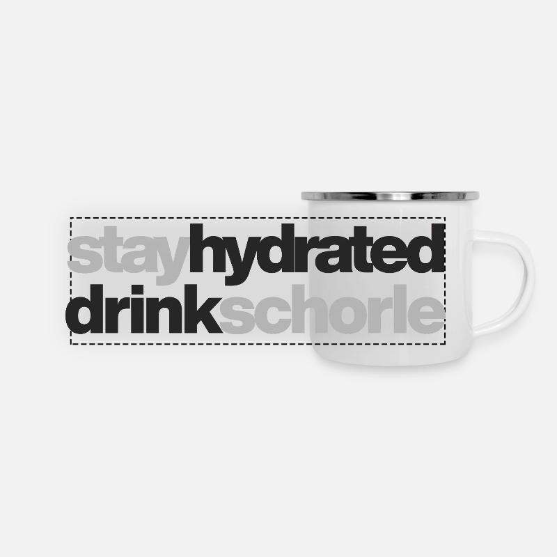 Stay hydrated - drink spritzer - Panoramic Camper Mug - white