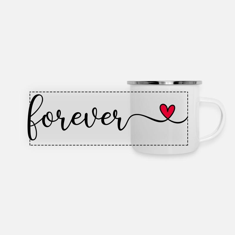 Forever - Panoramic Camper Mug - white