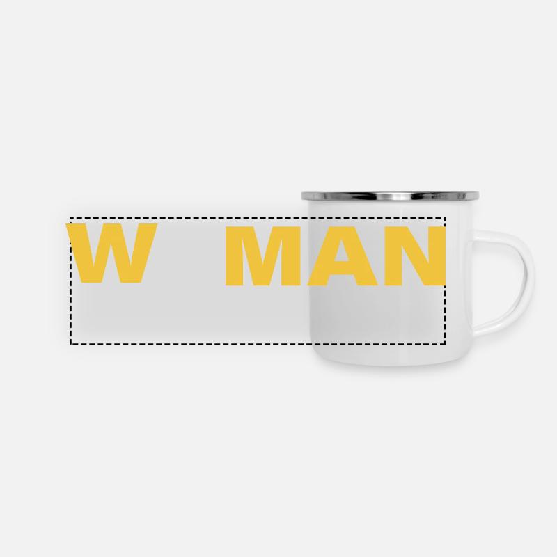 Woman - Panoramic Camper Mug - white