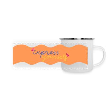 Express Yourself - Panoramic Camper Mug - white - Front