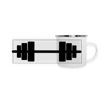Weight Lifting - Panoramic Camper Mug - white - Front
