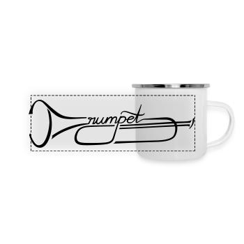 The Trumpet - Panorama Emaille-Tasse - Weiß - Vorne