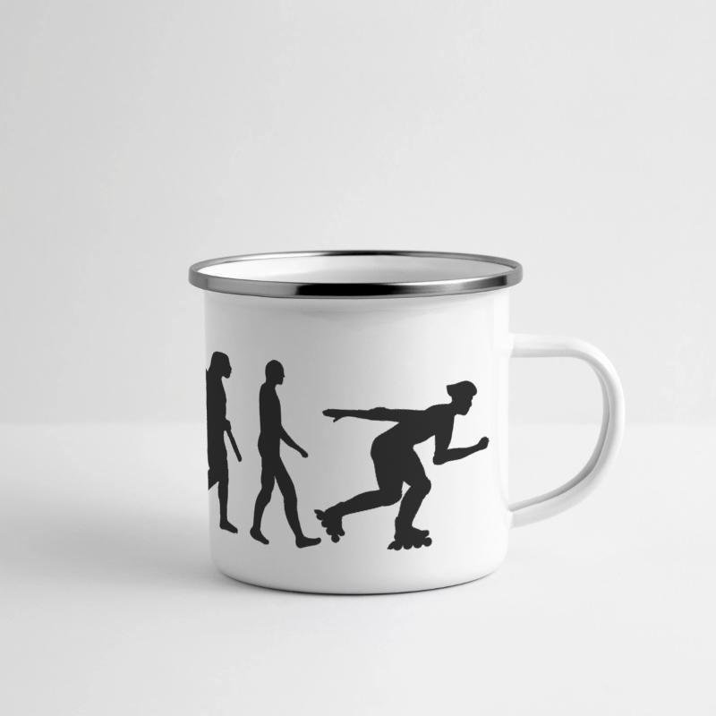 Panorama Emaille-Tasse
