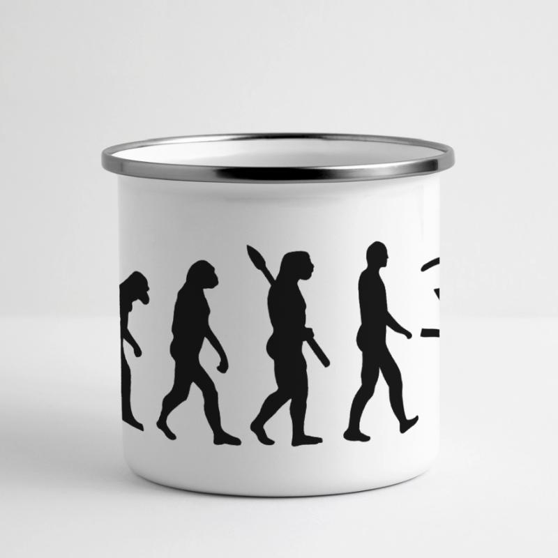 Évolution Ski Mug panoramique émaillé