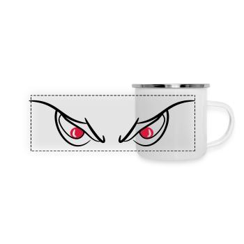 Eyes of devils evil wicked 2c - Panoramic Camper Mug - white - Front