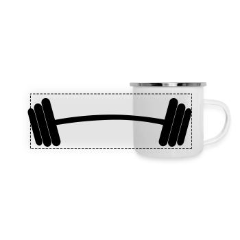 dumbbell - Panoramic Camper Mug - white - Front