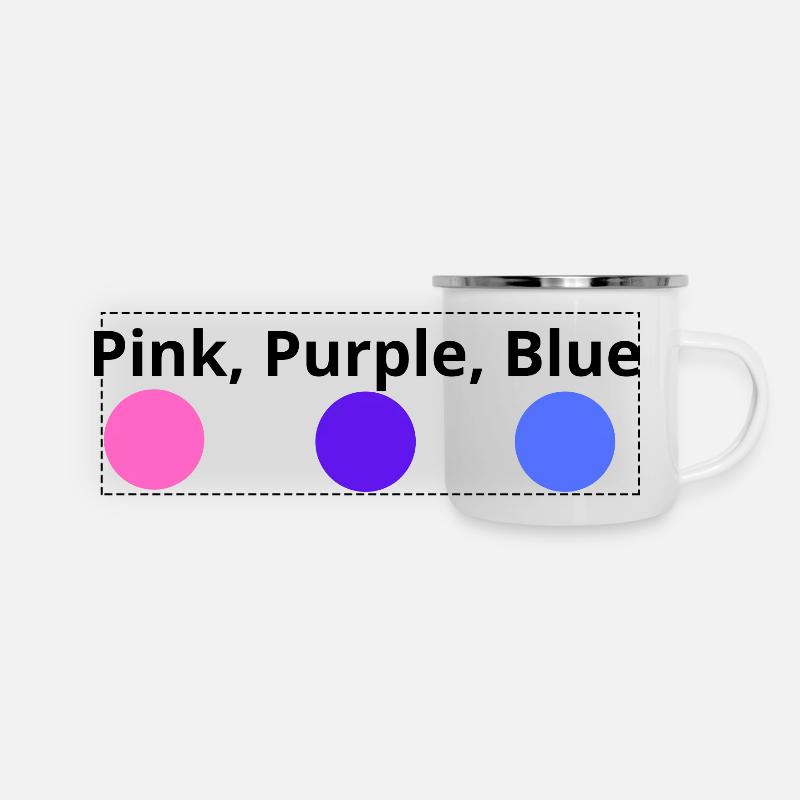 Pink,purple,blue - Panoramic Camper Mug - white