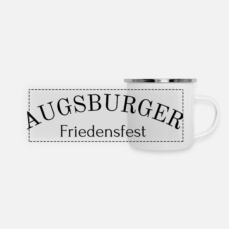 Augsburg - Augsburg Peace Festival - Bavaria - Panoramic Camper Mug - white