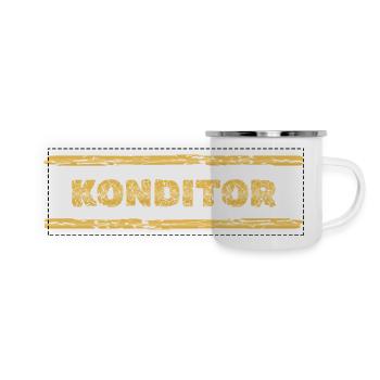 Gift for Pastry Chef - Panoramic Camper Mug - white - Front