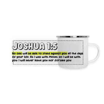 Personne ne pourra s’opposer | Citation de la Bible - Mug panoramique émaillé - blanc - Devant