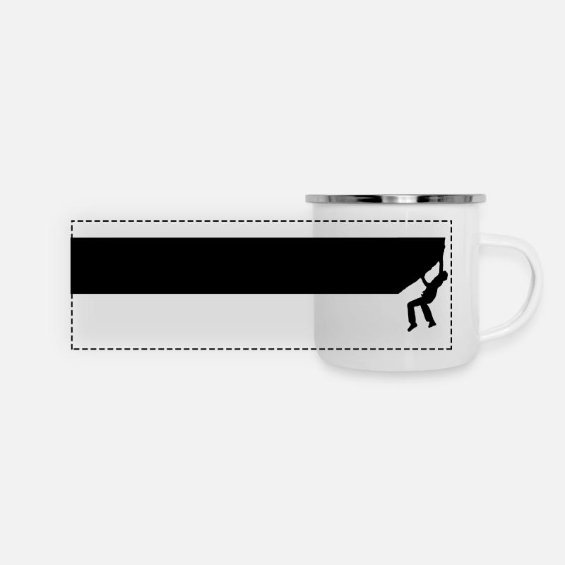 Climber - Panoramic Camper Mug - white