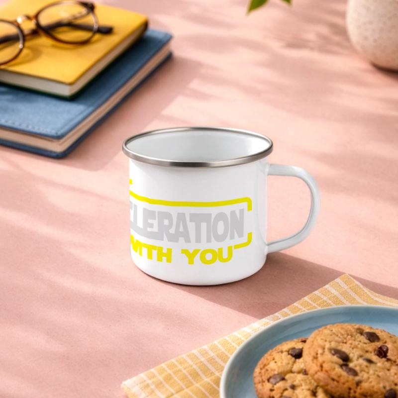 Que la Force soit avec vous Mug panoramique émaillé