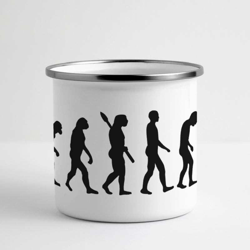 Évolution ordinateur Mug panoramique émaillé