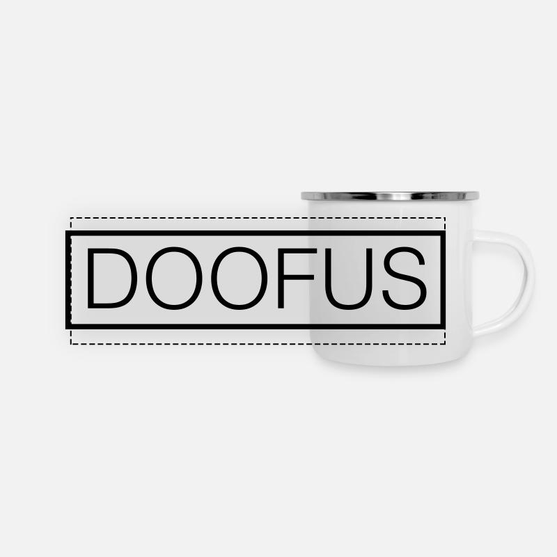 Doofus - Mug panoramique émaillé - blanc