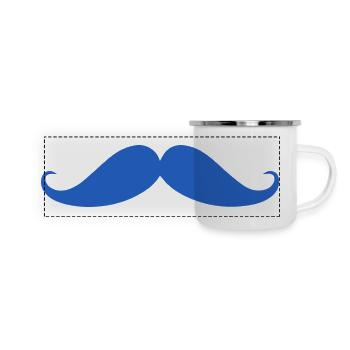 Prostate Cancer Awareness Moustache - Panoramic Camper Mug - white - Front