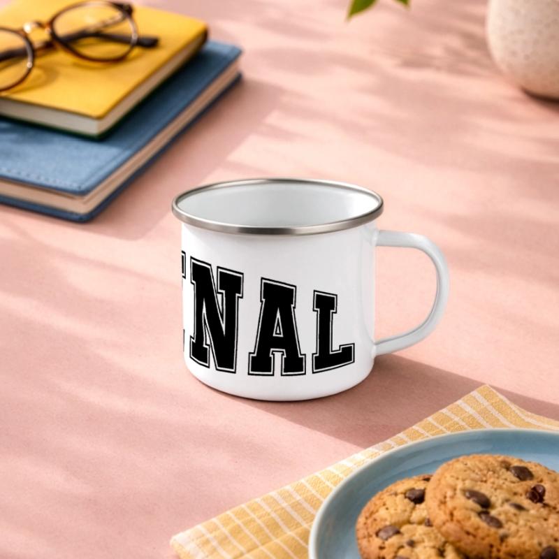 Langue source Mug panoramique émaillé