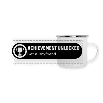 Get a Boyfriend - Panoramic Camper Mug - white - Front