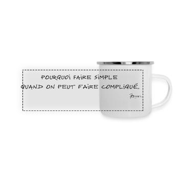 Currency Shadok only 03 - Panoramic Camper Mug - white - Front