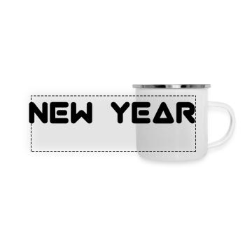 New year, Ramadan. - Mug panoramique émaillé - blanc - Devant