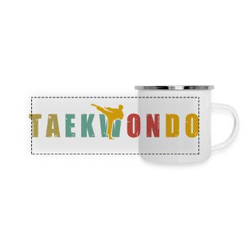 Taekwondo - Panoramic Camper Mug - white - Front
