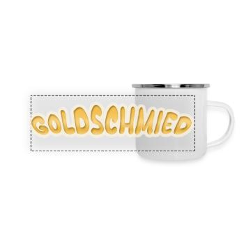 Goldsmith as a job - Panoramic Camper Mug - white - Front