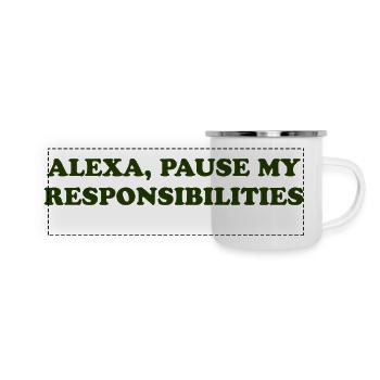 Alexa, Pause My Responsibilities - Panoramic Camper Mug - white - Front