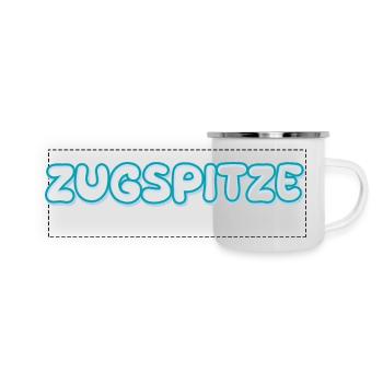 Trekking Zugspitze - Mug panoramique émaillé - blanc - Devant