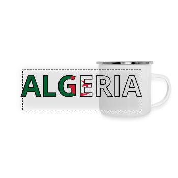 Algeria Flag - Panoramic Camper Mug - white - Front