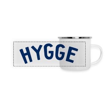 Hygge Style de vie scandinave - Mug panoramique émaillé - blanc - Devant