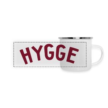 Hygge Style de vie scandinave - Mug panoramique émaillé - blanc - Devant