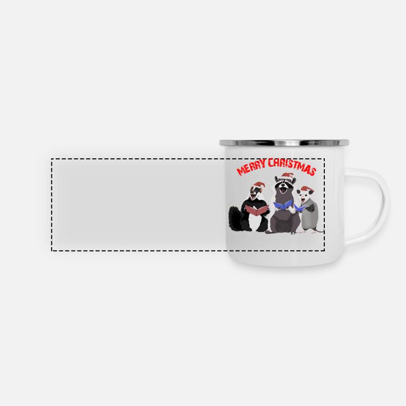 CHATS DES RUES JOYEUX NOËL - Mug panoramique émaillé - blanc