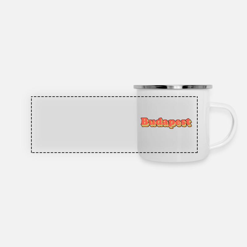 Budapest - Mug panoramique émaillé - blanc