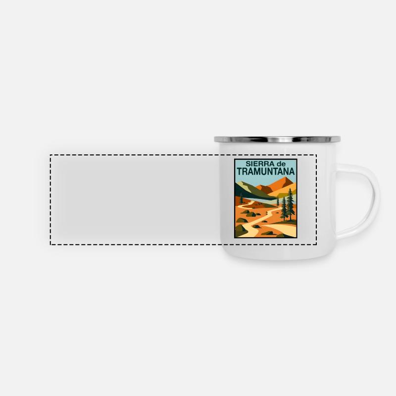 Sierra de Tramuntana - Panoramic Camper Mug - white