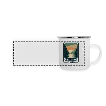Geiranger Fjord - Panoramic Camper Mug - white - Front