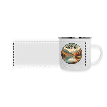 Lago di Molveno - Panoramic Camper Mug - white - Front