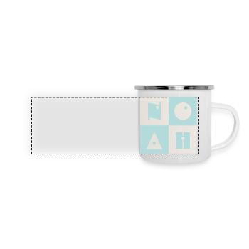 Noah Name Baby Junge Jungenname - Panorama Emaille-Tasse - Weiß - Vorne