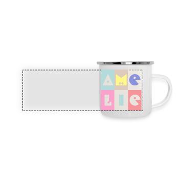 Amelie Name Baby Girl Colorful - Panoramic Camper Mug - white - Front