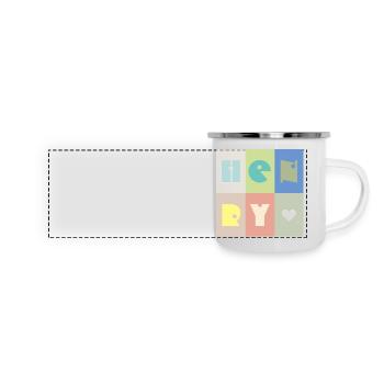Henry Name Baby Boy Colorful - Panoramic Camper Mug - white - Front